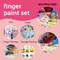 Incraftables Kid Paint Set. Non Toxic Finger Paint for Kids with Apron, Palette, Brushes, Textured Tools, Stamps & Sponge Brushes. Washable Paint Set for Adults & Kids Age 3+ for DIY Art & Crafts